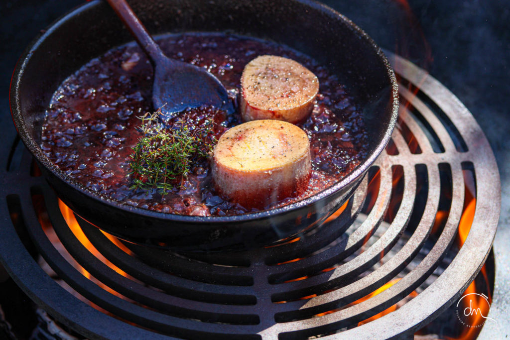 Préparation de la sauce marchand de vin