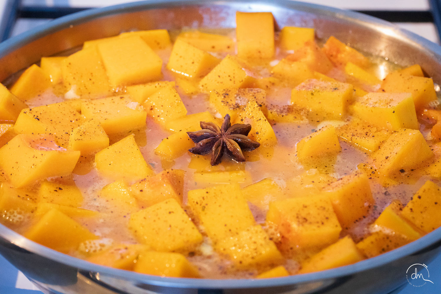 Ingrédients pour la crème de courge butternut